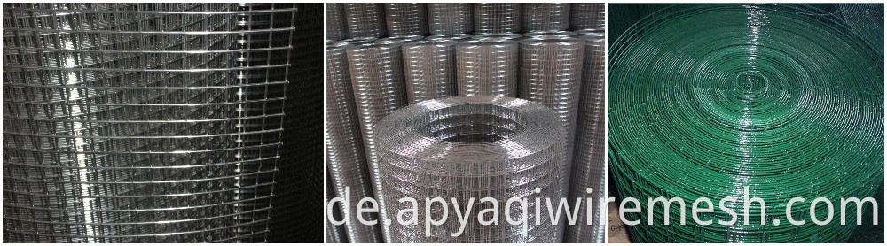 1/2" hot dip electro galvanized welded wire mesh For Protection and Construction